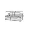 Area kanapé, sötétzöld, Monolith 37, Monolith 84