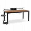 ARGOS Kerti asztal 160-260 cm Tölgyfa/Fekete