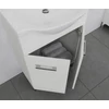 Rubino 55cm-es két ajtós fürdőszobaszekrény fehér tölgy + mosdó