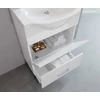 Smart 55cm-es lenyílós, fiókos fürdőszobaszekrény + mosdó