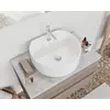 Easy 80cm-es két fiókos fürdőszobaszekrény füstölt tölgy  & beton