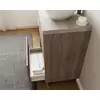 Lisbona 60cm-es 2 fiókos fürdőszobaszekrény füstölt tölgy & beton