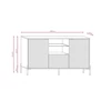 DIAMOND DI02 KOMÓD 3D FEKETE/FEKETE+LED