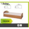 Fryderyk ágy, ágyneműtartós, matraccal 90 cm