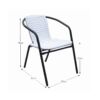BERGOLA Egymásra rakható szék, Szín : fehér / fekete