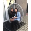 Gvendolin kerti függőfotel szürke-fehér