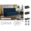 Diana rugós,ágyfunkciós,ágyneműtartós kanapé