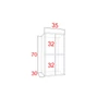 IZUMI 15 WH fehér nyitott fali polc 70 cm