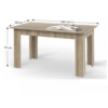 Étkezőasztal, sonoma tölgyfa, 140x80 cm, GENERAL NEW