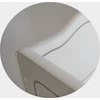 Dupla ágy EMKA II Gray matraccal 160x80, Fehér, Grafitszürke szívecske mintával
