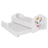 Kétszemélyes ágy matracokkal CASIMO II CAT 160x80, Fehér