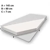 Kétszemélyes ágy matracokkal CASIMO II CAT 160x80, Fehér