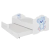 Kétszemélyes ágy matracokkal CASIMO II BLUE BEAR 160x80, Fehér