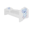 Ágy matraccal és korláttal CASIMO BLUE BEAR 160x80, Fehér