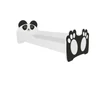 Ágy matraccal BEAR BLACK 140x70, Fekete