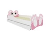 Ágy matraccal és fiókkal BEAR PINK 140x70, Rózsaszín