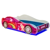 LED CAR PINK matraccal és világítással 140x70 ágy, Rózsaszín