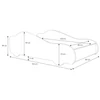 LED CAR PINK matraccal és világítással 160x80 ágy, Rózsaszín