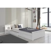 Ágy matraccal ALDEX SHELF 200x90, Fehér, Trüffel