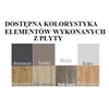 Ágy ALDEX SHELF 200x90, Fehér, Artisan
