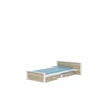 Ágy ALDEX SHELF 200x90, Fehér, Sonoma