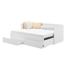 Dupla ágy matraccal HELA II 200x80, Fehér