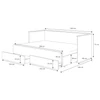 Dupla ágy matraccal HELA II 200x80, Fehér