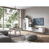 PETRA TV-állvány, Fehér, Craft Gold