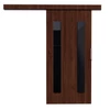 Fali tolóajtó HERS 86, Wenge, Fekete Lacobel