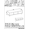 Tili 3D TV-szekrény, Fekete, Fekete