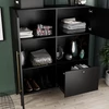Lanzzi 120 vitrin fekete matt, black matt vitrin, fekete