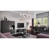 Lanzzi 120 vitrin fekete matt, black matt vitrin, fekete