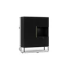 Lanzzi 120 vitrin fekete matt, black matt vitrin, fekete