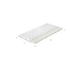 Topper t25 120x200 hipoallergén huzat matrac, fehér