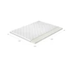 Topper t25 180x200 hipoallergén huzat matrac, fehér