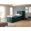Veros 90x200 boxspring ágy  sötétzöld