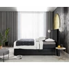 Veros 140x200 boxspring ágy  sötétszürke
