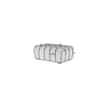 Lazaro pouf puff, sötétbarna