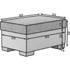 Pouf r4 puff, bézs