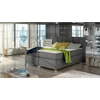 Basilio 160x200 boxspring ágy  sötétszürke