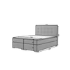 Inez 160x200 boxspring ágy  fekete