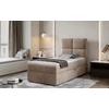 Rivia 90x200 boxspring ágy  világosbarna
