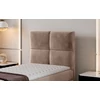 Rivia 90x200 boxspring ágy  világosbarna