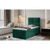Rivia 90x200 boxspring ágy  sötétzöld