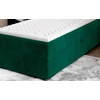 Rivia 90x200 boxspring ágy  sötétzöld