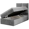 Rivia 90x200 boxspring ágy  szürke