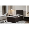 Rivia 90x200 boxspring ágy  sötétbarna