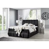Vincenzo 180x200 boxspring ágy  fekete