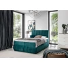 Vincenzo 180x200 boxspring ágy  sötétzöld