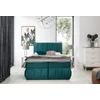Vincenzo 180x200 boxspring ágy  sötétzöld